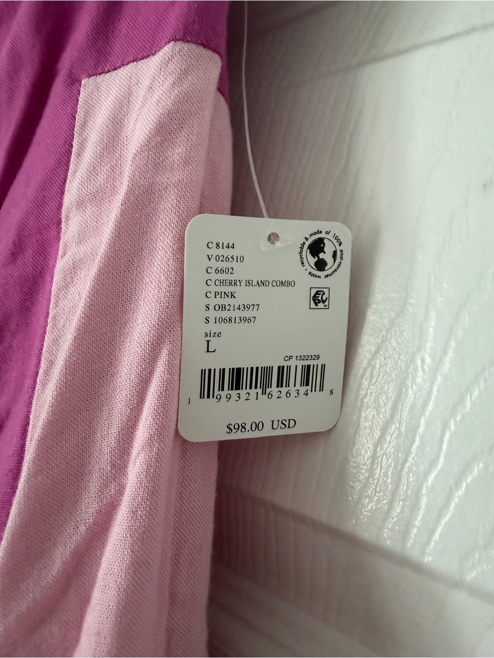 Free People Strapless Wide-Leg Jumpsuit — Pink & Cream - Picture 6 of 8